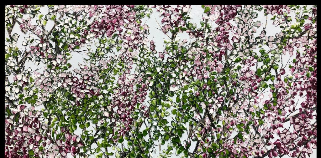 Walking down blossom