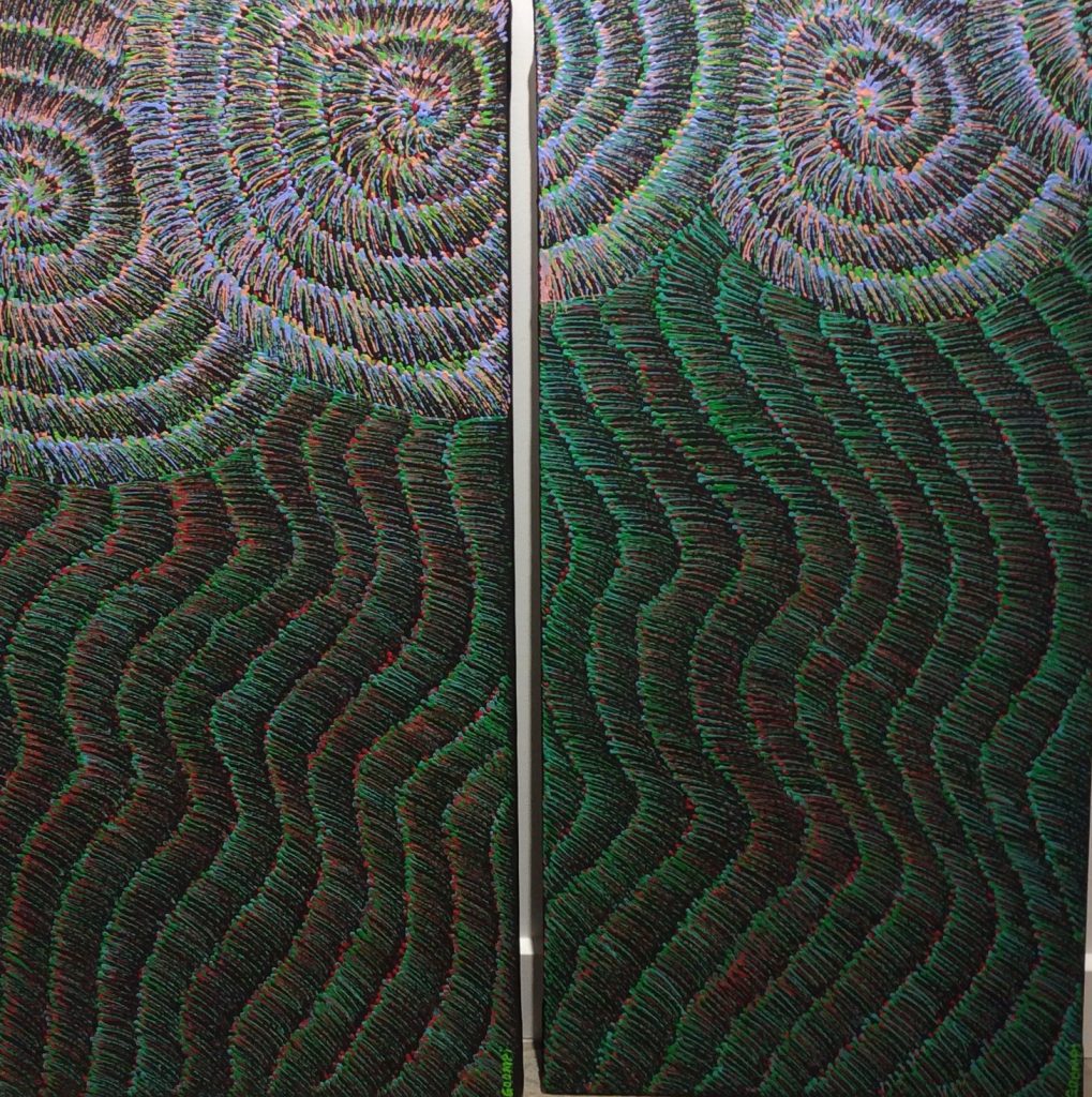 Yulu Buriba ‘Sand and Surf’ Diptych